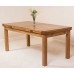Farmhouse Rustic Solid Oak 200 X 90 X 78 Cm Butterfly Extending Dining Table
