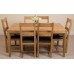 Bevel Solid Oak 150 Dining Room Table And Lincoln Chairs *available With 4 Or 6 Chairs* (6)