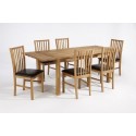 Hampton Extendable Light Oak Dining Table