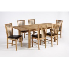 Hampton Extendable Light Oak Dining Table