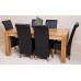 Kuba Solid Oak Dining Table With 6 Or 8 Montana Chairs *available In 4 Colours* (black, 6)