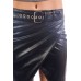 Womens Ladies Black Faux Leather/pvc Wrap Over Short Biker Skirts/dresses [black_12]