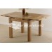 Dorset Solid Oak Extending Dining Table 3ft X 3ft + 4 Brown Scroll Back Leather Chairs
