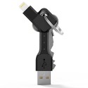 Gadget Juice Chargekey Lightning To Usb 8 Pin Charge & Sync Cable Keyring Keychain For Iphone 6 6s Se 5s 5c 5 Ipad Air 2 Pro Ipad Mini 2 3 4 - Black