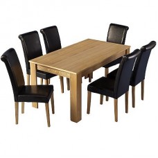 Seconique 6 Seater Oak Dining Dunoon Dining Set