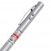 Trixes 4 In 1 Red Laser Pointer Pen Silver Pda Stylus Led Teaching Gadget Pen