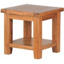 Hardwick Oak Lamp Table With Lacquer Finish, Brown