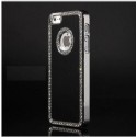 G4gadget® Iphone 4/4s Deluxe Black Brushed Aluminum Diamond Case Bling Cover For Iphone 4/4s