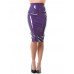 Honour Women's Skirt In Pvc Purple Size Uk 14 (l)