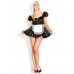 Honour Women's Dress In Pvc Black & White Size Uk 14-16 (l-xl)