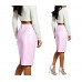 Zeagoo Women's Sexy Slim Shiny Bodycon Pencil Skirt