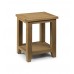 Julian Bowen Light Astoria Lamp Table, Waxed Oak