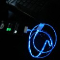Latest New 2013 Visible Led Multi Colour Light Usb Flash Charger Cable For Iphone 5 Ipad 4 Mini
