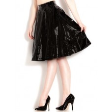 Pvc Jive Circle Skirt W Twirl For Ladies - Black Size 8 10 12 + | Sexy & Fetish