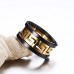 Yc Top Fashion Personalize Stainless Steel Gold Plated Men Ring Size T 1/2 Uk