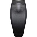 New Womens Ladies Wet Look Pvc Sretchy Formal Office Bodycon Midi Pencil Skirt