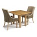 Serene Furnishings The Dining Collection Solid Oak And Veneer Brent Extendable Dining Table, 45 Cm , Brown