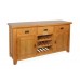 Oak Furniture - Oak Wine Rack - Single Wine Rack With 3 Drawers, 2 Cupboards, 3 Rack Tiers For Up To 15 Wine Bottles - Sherwood Oak - This Luxury Oak Dining Room Furniture Is Handmade From American White Oak By Klein Haus. This Product Comes With Stylish 