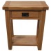 K.interiors Collection Hardwick Oak Telephone Table With Lacquer Finish, Brown