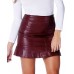 Selfie Design ® Ladies Wet Look Faux Leather Skirt