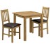 Julian Bowen Coxmoor Square Dining Table Set With 2 Chairs, Light Oak