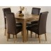 3ft X 3ft Solid Oak Extending Dining Table (seats Up To 6 People Extended)
