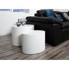 Abc Home Scandinavian Style Coffee Table Set, White