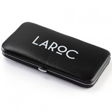 Laroc Nail Care 12 Piece Cutter Cuticle Clipper Manicure Pedicure Kit Case Gift Set