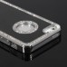 G4gadget® Iphone 4/4s Deluxe Black Brushed Aluminum Diamond Case Bling Cover For Iphone 4/4s