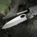 Tool Logic Sl3 Tactical Folding 1/2 Serrated Knife With Magnesium Fire Starter And Signal Whistle, Black Portable Consumer Electronics Home Gadget