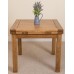 Cotswold Rustic Solid Oak 90 Square Extending Dining Table