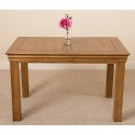 French Rustic Solid Oak 120 Cm Dining Table