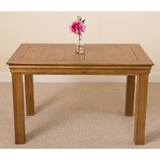 French Rustic Solid Oak 120 Cm Dining Table