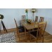 Extending Honey Oak Dining-room Table And 6 Chairs Solid Wood Dinner Set Cambridge- Extendable-modern-wooden,dinner Tables Extend Sets
