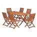Wiltshire Fsc Eucalyptus Wood 6 Seater Outdoor Dining Set, With Rectangular Table