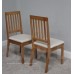 Solid Wood Extending Dining Table + 2 Chairs - Oak Finish