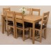 Bevel Solid Oak 150 Dining Room Table And Lincoln Chairs *available With 4 Or 6 Chairs* (6)