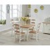 Petal Painted Oak Furniture Flip Top Dining Table 90cm