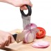Leapair Stainless Steel Onion Holder Slicer Chopper Kitchen Gadget & Stainless Steel Odor Remover Soap
