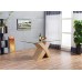 Milano X Oak Effect Glass Dining Table Set 6 Chairs Seater
