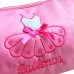 Lisianthus002 Girls Solid Colour Handbag Embroidered Skirt Dancing Bag Colour Pink
