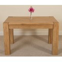 Kuba Chunky Solid Oak 125 X 80 X 77 Cm Dining Room Kitchen Table