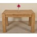 Kuba Chunky Solid Oak 125 X 80 X 77 Cm Dining Room Kitchen Table