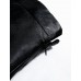 Allegra K Ladies Concealed Zipper Side Spring Imitation Leather Skirt Black M
