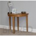Round Solid Natural Finish Rubberwood Folding Table And 2 Chairs Dining Set