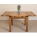 Cotswold Rustic Solid Oak 90 Square Extending Dining Table