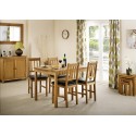 Julian Bowen Coxmoor Oak Dining Chairs, Set Of 2