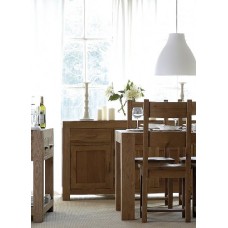 K.interiors Collection Chester Oak Tables With Matt Lacquer Finish, Nest Of 2, Brown