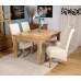 Exeter Solid Oak Dining Room Furniture Extending Dining Table 2.1metre
