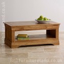 French Farmhouse Solid Oak Coffee Table